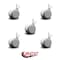 Service Caster 2 Inch MRI Safe Casters, 3/8 Inch Threaded Stem, Set of 5, 5PK SCC-TS02S50-TPR-GRY-381634-MRI-5 - alternate 3
